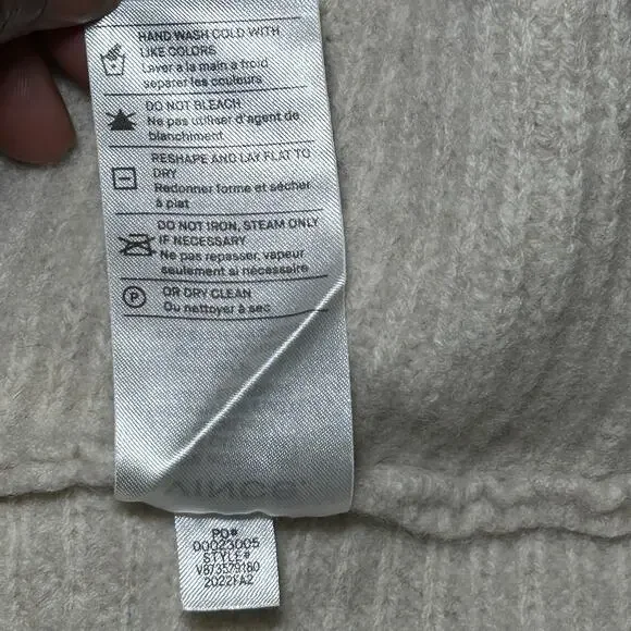 Vince Women's Cowl Neck‎ Ribbed Pullover Sweater Size Small Cashmere Wool Tan - Picture 7 of 9